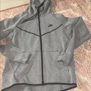 Nike Gray tech  Zip-Up Hoodie size M women’s